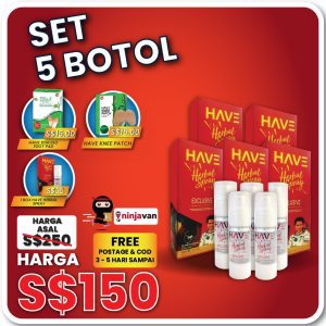 SET 5 BOTOL + FREE 1 BOTOL- FREE POSTAGE