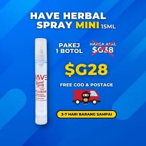 HAVE HERBAL SPRAY MINI 15ml – 1 BOTOL