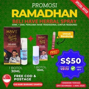 SET 1 BOTOL 30ML + 1 BOTOL 15ML PERCUMA HAVE TRADISONAL